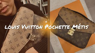 Louis Vuitton Pochette Metis Discontinued Canvas Phase Out Lets unbox and talk [upl. by Euqcaj]