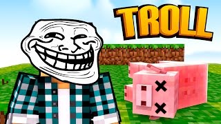 Minecraft O PORCO MORREU   Minecraft Troll [upl. by Ajax476]