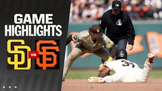 Padres vs Giants Game Highlights 91524  MLB Highlights [upl. by Mariand]