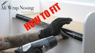 How To Fit The Ali Wrap Nosing for LVT on a Stair [upl. by Laemsi578]