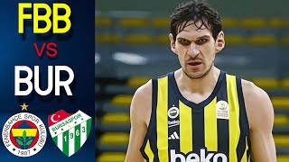 Boban Marjanovic Debut Fenerbahce Beko  Bursaspor  Full Game Highlights [upl. by Jodi808]