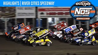 World of Outlaws NOS Energy Drink Sprint Cars  River Cities Speedway  August 25 2023  HIGHLIGHTS [upl. by Eiramave146]