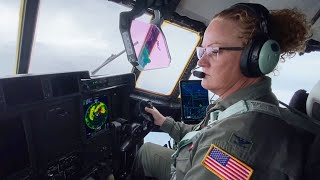 Air Force Reserve Hurricane Hunter Flight into Hurricane Milton [upl. by Joella]