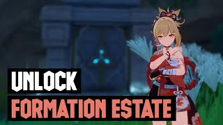 Unlock Formation Estate Domain  Genshin Impact 20 [upl. by Inalaehak]