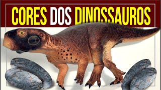 🦖🦕 CORES REAIS de DINOSSAUROS Psitacossauro Sinosauropteryx Anchiornis e outros  Paleontologia [upl. by Thgiwed]