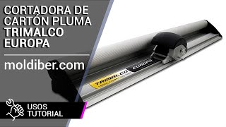 Máquina para cortar cartón pluma y PVC espumado Trimalco Europa eficiencia y calidad [upl. by Lleznol]