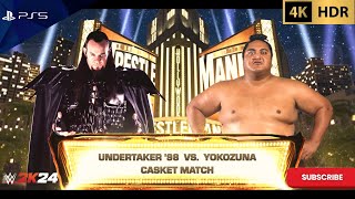 WWE 2K24  Undertaker vs Yokozuna  Casket Match  PS5™ 4K60 [upl. by Felske860]