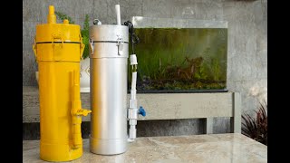 DIY Exnternal aquarium filter from PVC [upl. by Novyar]