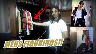 TOUR PELOS MEUS FIGURINOS Michael Jackson cover [upl. by Dolloff]