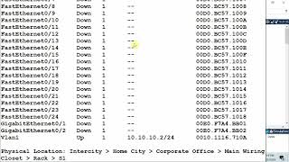 11110Packet Tracer  Implement Port Security [upl. by Rosa194]