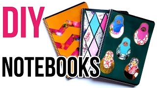 DIY Notebook Cover Ideas  Back to School 2016 [upl. by Einnal257]