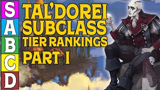 TalDorei Subclass Tier Ranking in DampD 5e Part 1 [upl. by Naraj]