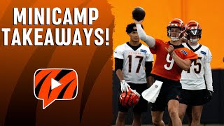 Cincinnati Bengals Minicamp Takeaways Thoughts on Joe Burrow the Cornerback Battle and MORE [upl. by Neirrad]