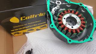 Honda CBR  stator  magneto install Things to expect when taking apart Part 49 ship 53 [upl. by Voltmer387]