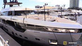 2022 Azimut Grande Trideck 125 Foot Luxury Yacht  Walkaround Tour  2021 FLIBS [upl. by Noonberg]