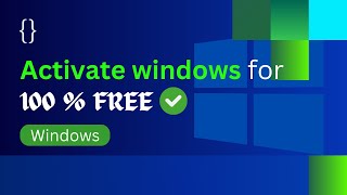 Activate Windows for 100 FREE 2025  Remove Windows Activation Banner [upl. by Eseenaj]