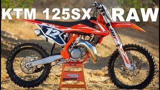 2018 KTM 125SX 2 Stroke RAW  Motocross Action Magazine [upl. by Koblick]