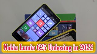 Unboxing Nokia Lumia 625 in 2022  Microsoft  Windows Phone  Windows [upl. by Anegue]