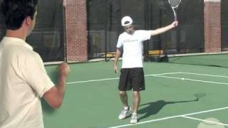 Tennis OneHanded Backhand Progressions Step 5 Full Motion [upl. by Feriga]