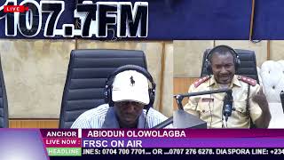 FRSC ON AIR WITH ABIODUN OLOWOLAGBA [upl. by Hnad265]