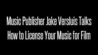 How Can an Indie Artist License Their Music For Film or TV [upl. by Aissatsan794]