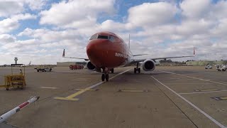 Ramp agent POV Boeing 737 stand arrival [upl. by Anaderol466]