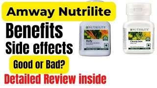 Amway nutrilite daily benefits in hindi  nutrilite daily multivitamin tablet review [upl. by Ashok]