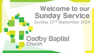 OBC Live Sunday Service  22 September 2024 [upl. by Luapnhoj277]