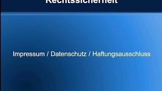 WordPress  Datenschutz und Impressum einfügen [upl. by Shelah]