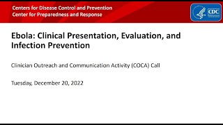 Ebola Clinical Presentation Evaluation and Infection Prevention [upl. by Wellesley]