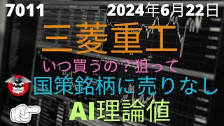 三菱重工 国策銘柄に売りなし [upl. by Greabe]