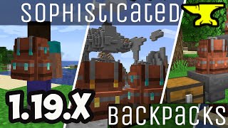 Backpack mod 1192 minecraft  how to download amp install Sophisticated Backpack 1192 FORGE [upl. by Josi]