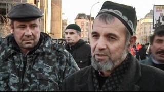 Muslims in Moscow celebrate Eid [upl. by Gnahk447]