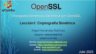 Video1 Teoria Criptografía Simétrica [upl. by Kipton]