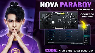 UPDATE 30 NOVA PARABOY NEW BEST SENSITIVITY  CODE AND BASIC SETTING CONTROL PUBGBGMI [upl. by Howund746]