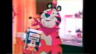 Kelloggs Frosted Flakes Tony The Tiger amp Family Commercial 1976 [upl. by Gad]