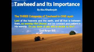 Tawheed and Its Importance [upl. by Duma]