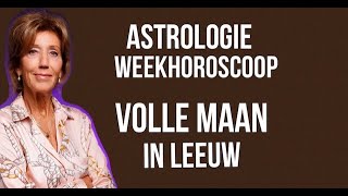 ASTROLOGIE WEEKHOROSCOOP 20 TOT 27 JANUARI 2024 25 JANUARI 2024 STAAT DE VOLLE MAAN IN LEEUW [upl. by Nonie78]