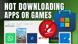 How To Solve Microsoft Store Not Downloading Apps Or Games Issue Tutorial [upl. by Sivle]