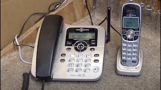 Presidian 43259 Uniden DECT1588 DECT 6 CordedCordless Phone  Initial Checkout [upl. by Consolata527]