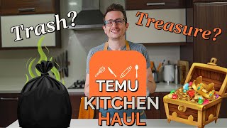 Temu Kitchen Haul Cheap Useful Cooking Gadgets Unboxing amp Review [upl. by Bounds]