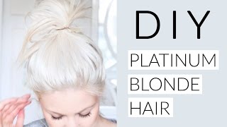 DIY Icy White Platinum Blonde Hair Tutorial [upl. by Richelle]