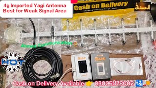 4g Imported Yagi Antenna With Ufone Blaze Device Delivered to Jacobabad Best for Weak Signal Areas [upl. by Alaik]