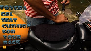 FOVERA Motorcycle Gel Seat Cushion unboxing and short review Save your back [upl. by Braasch]