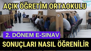 eSınav Sonuçları Nasıl Öğrenilir Açık Ortaokul Sınav Sonuçları Hemen Nasıl Öğrenilir [upl. by Tally253]