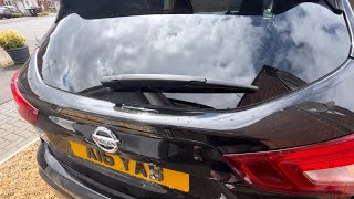 How to change rear wiper 2017 Nissan Qashqai [upl. by Ennagrom]