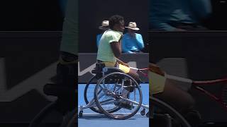 BRILLIANT wheelchair tennis battle 💪 [upl. by Atteuqnas]