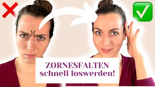 Zornesfalten loswerden 36 Wochen faltenfrei mit diesen Tricks [upl. by Yaresed]