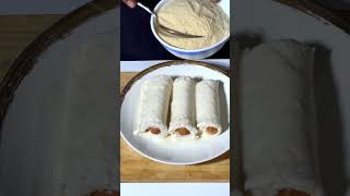 Delicious Bread Sausage Roll ASMR  Simple and Tasty Snack Recipe [upl. by Landis]