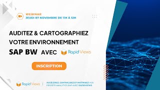 Replay Webinar  Comment auditer amp cartographier votre environnement SAP BW [upl. by Reinert893]